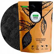 Carvão Vegetal Ativado em Pó Natural Grupo Rocha Saude Selecionado 100% Puro 50g